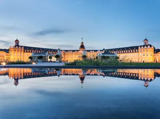 Ansicht vom Karlsruher Schloss