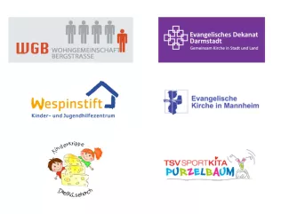 Logos von beispielhaften Praxispartnern in und in der Nähe von Mannheim. Duales Studium in Mannheim.