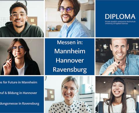 Messe-Ankündigung Mannheim (Jobs for Future), Hannover (Beruf & Bildung), Ravensburg (Bildungsmesse)